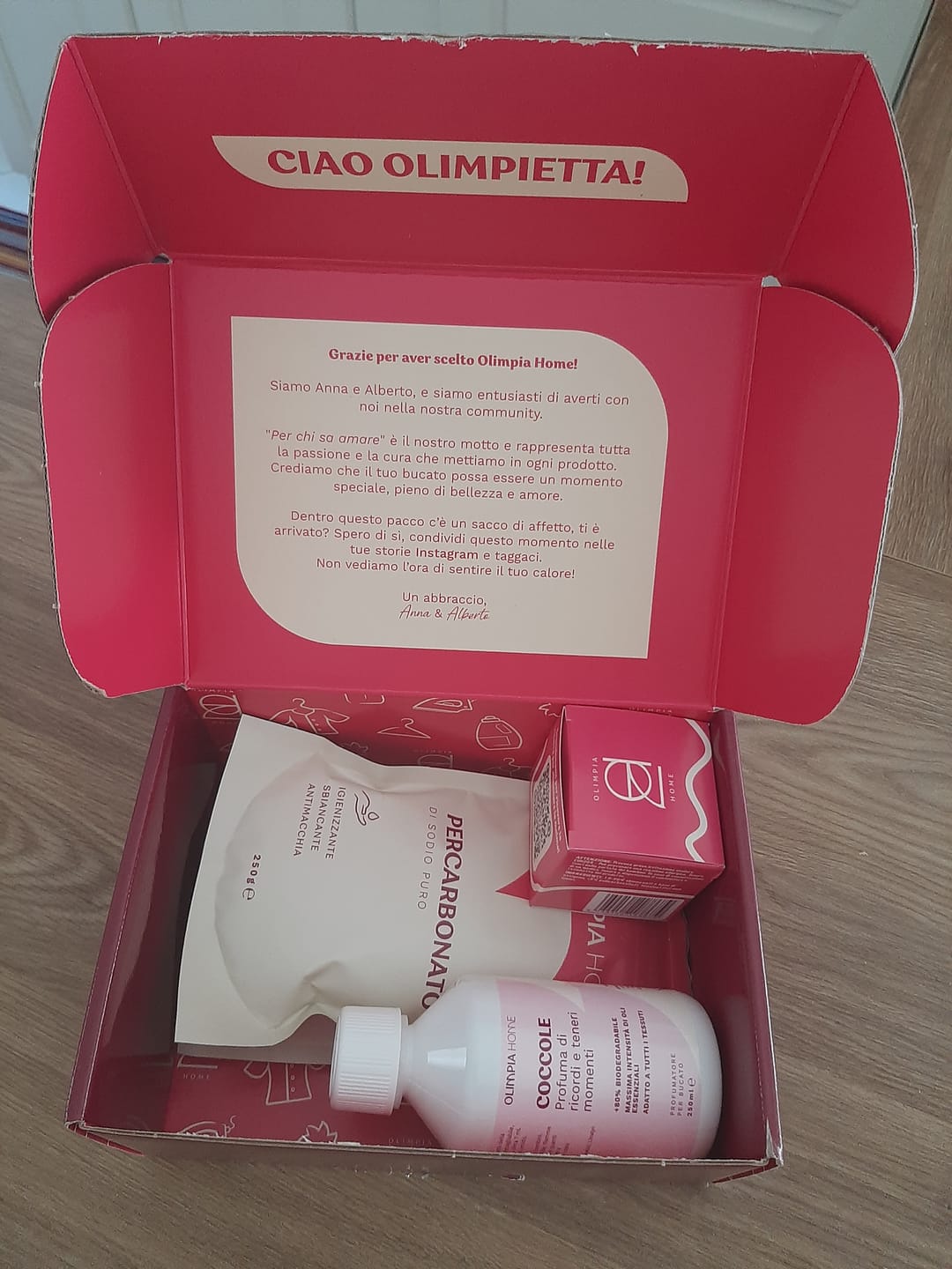 Customer photo review of Coccole - Profuma di Ricordi e Teneri Momenti