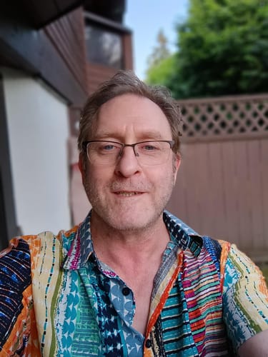 Customer photo review of Men's Colorful Casual Retro Striped Short Sleeve Shirt