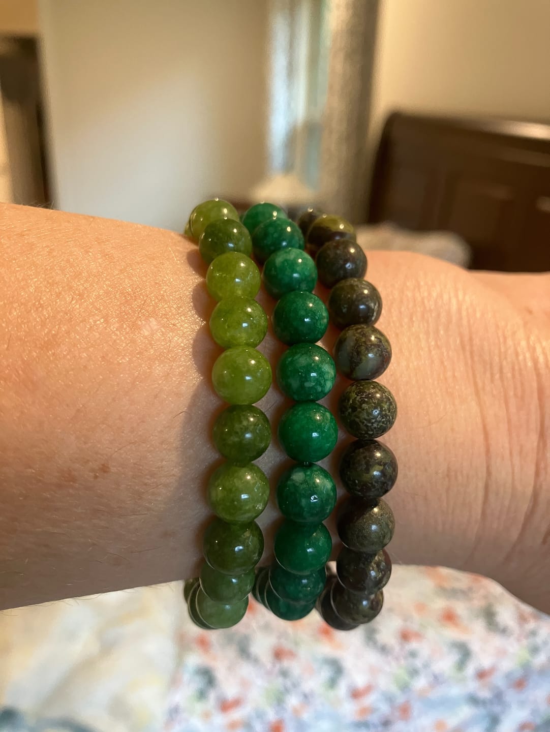Customer photo review of Bloodstone Bracelet