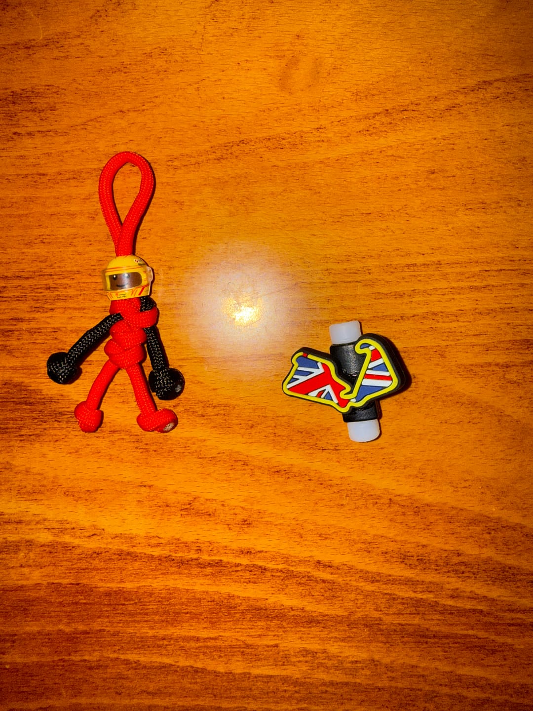 Customer photo review of LH FER 2025 Racing Paracord Buddy Keychain