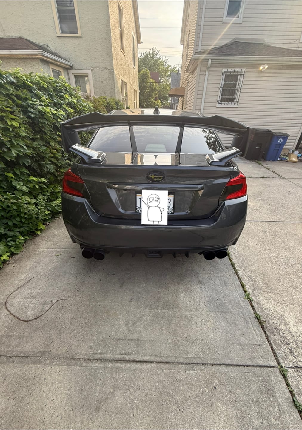 Customer photo review of 2015-21 Subaru STi Carbon Fiber Spoiler Gurney