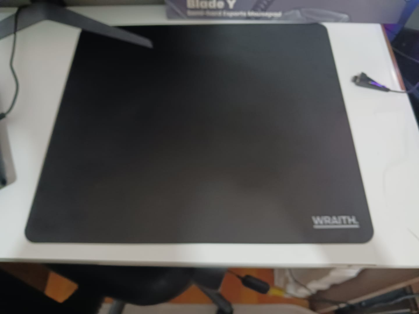 Customer photo review of Wraith Blade Y Hard Mousepad