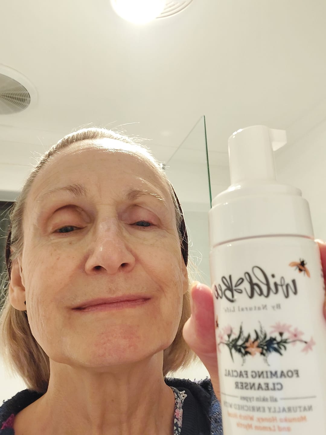 Customer photo review of Wild Bee Foaming Facial Cleanser