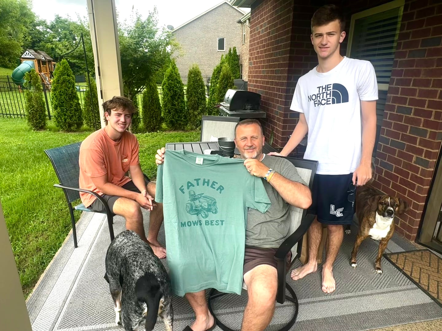 Customer photo review of Father Mows Best