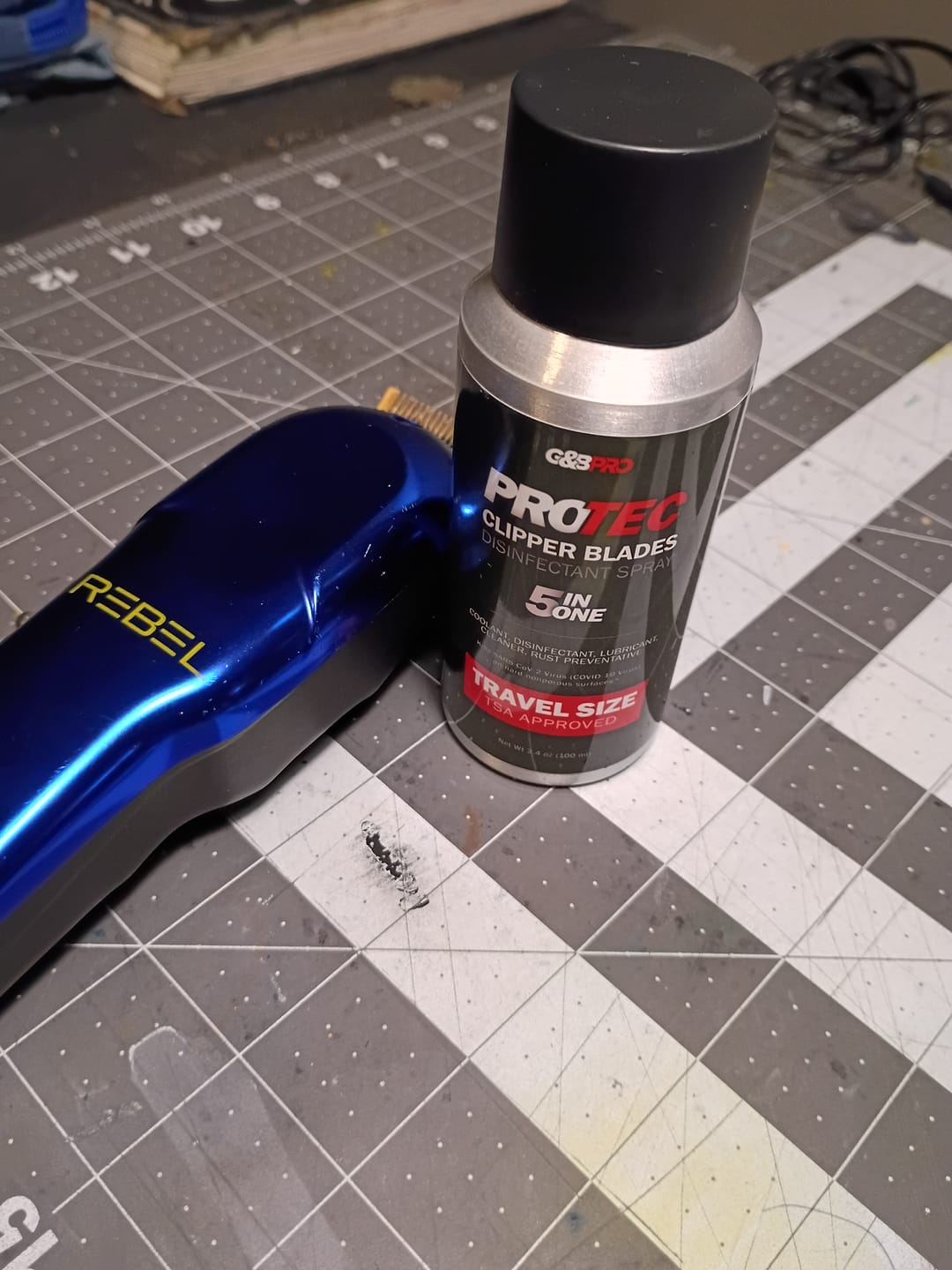 Customer photo review of Travel Size Disinfecting Spray 3.4 oz