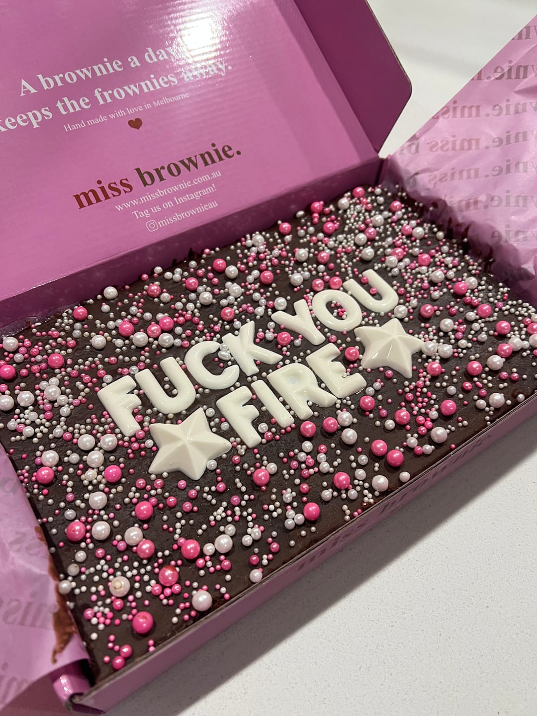 Customer photo review of Custom Brownie