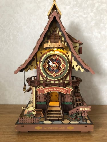 Customer photo review of Vintage Cuckoo Clock DIY 3D Wooden Puzzle Kit