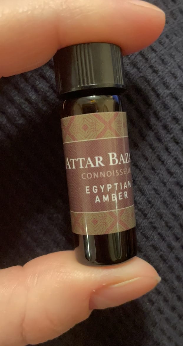 Customer photo review of Egyptian Amber Fragrance Oil