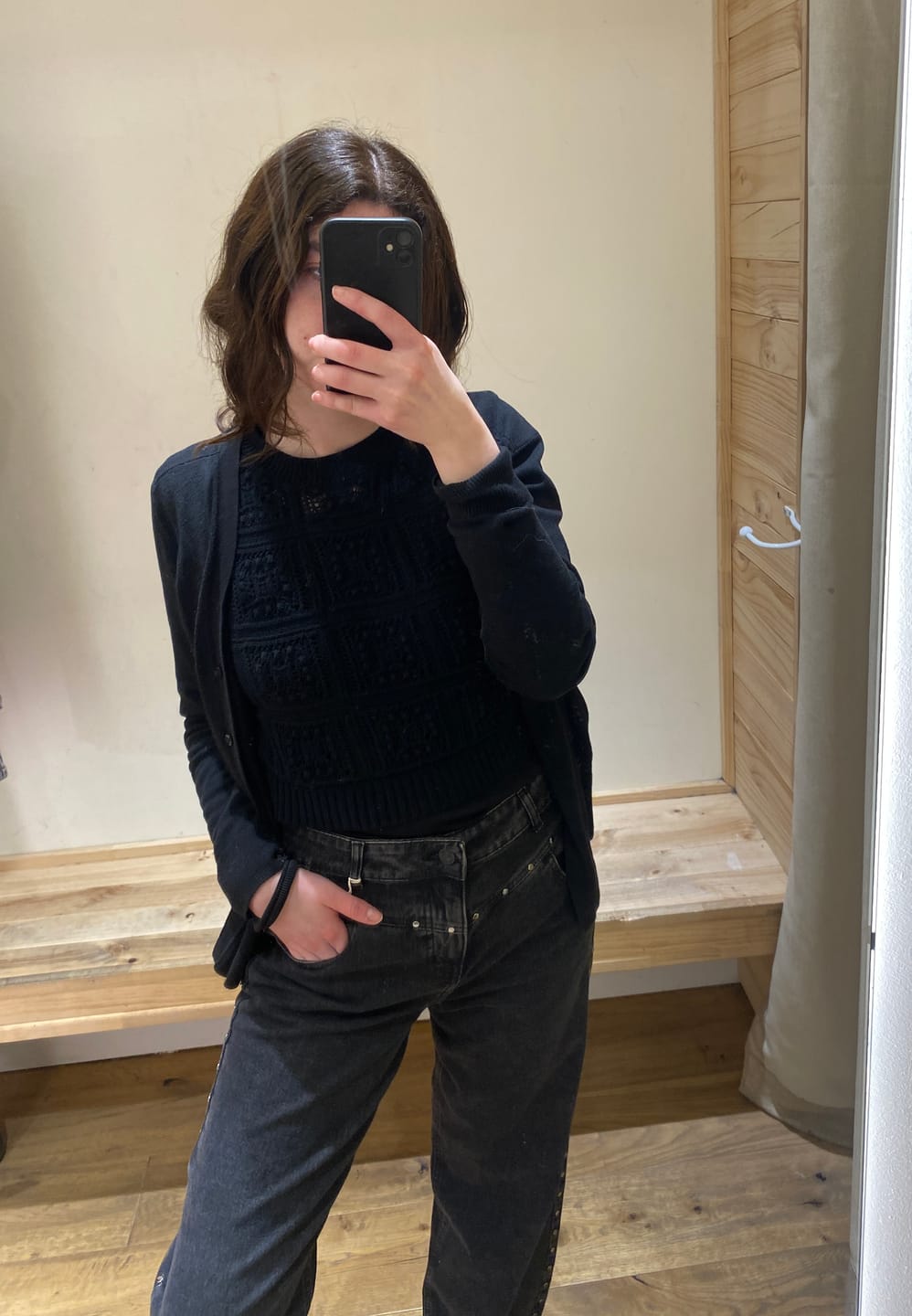 Customer photo review of Pantalón Tachas Frontales Black