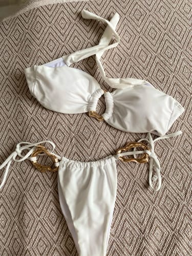 Customer photo review of Bandeau Bikini Femme