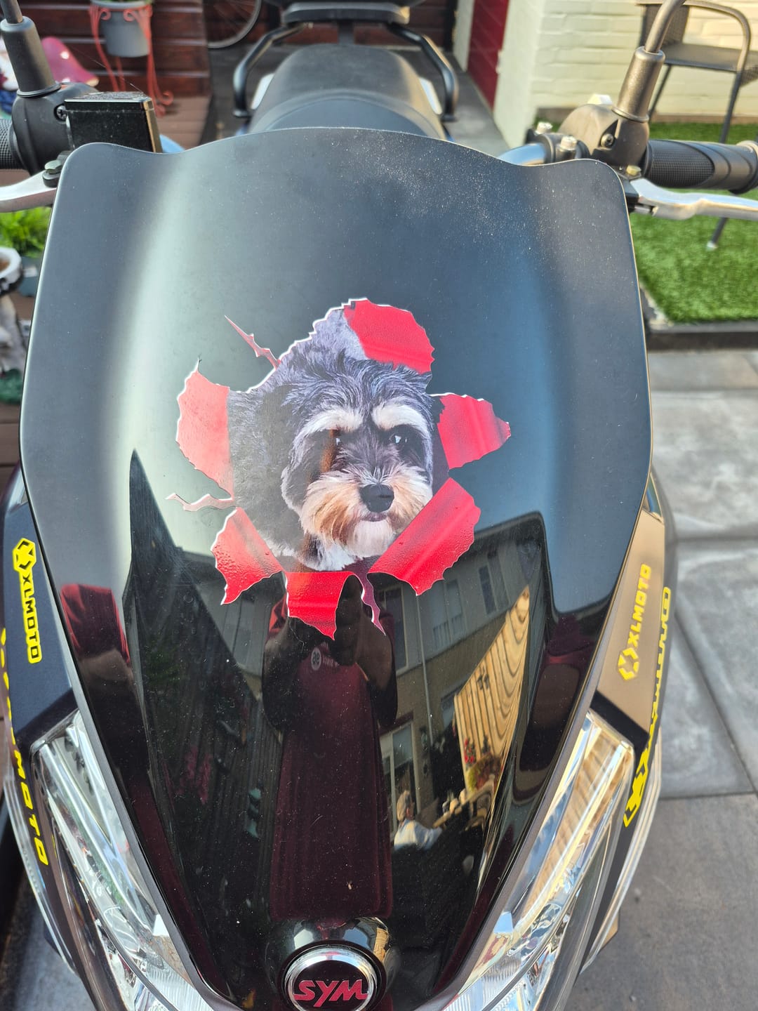 Customer photo review of Spioneren foto - Gepersonaliseerde autosticker