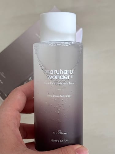 Customer photo review of BLACK RICE hyaluronic toner