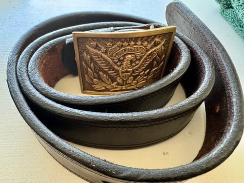 Customer photo review of Old World Harness Leather Belt - 1.5"