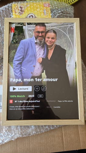 Customer photo review of Poster Netflix Ed. Père - Affiche Personnalisée