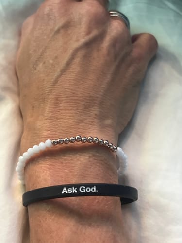 Customer photo review of Ask God Bracelet
