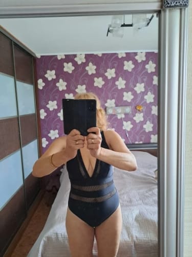 Customer photo review of Maillot de Bain Amincissant Résille Femme