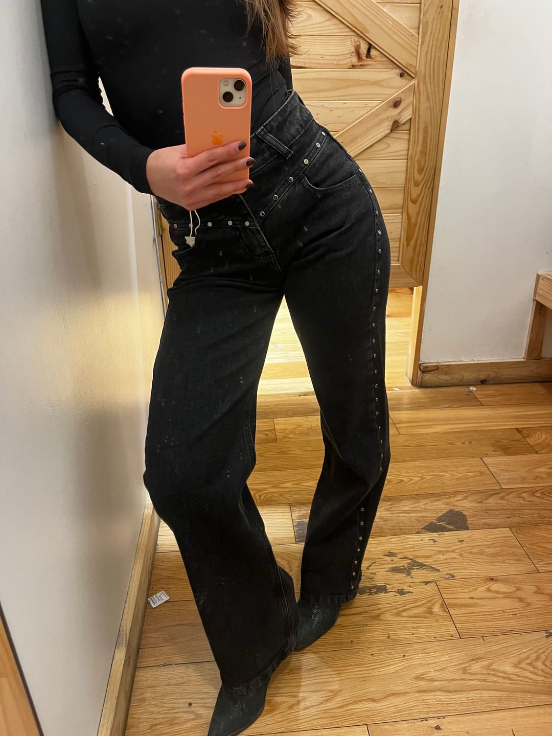 Customer photo review of Pantalón Tachas Frontales Black