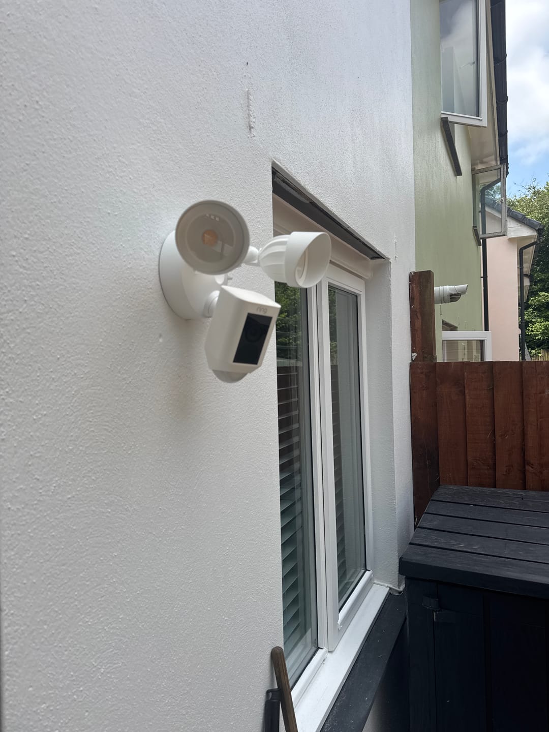 Customer photo review of Ring Floodlight Cam Wired Plus White