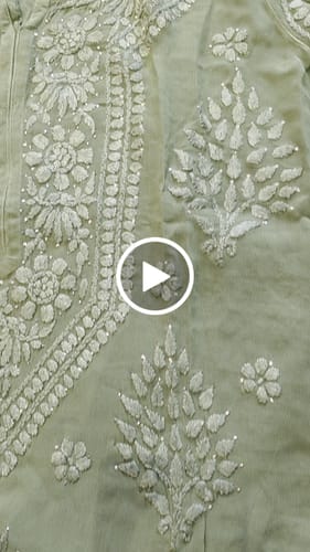 Customer video review of Hoor Olive Viscose Georgette Kurta