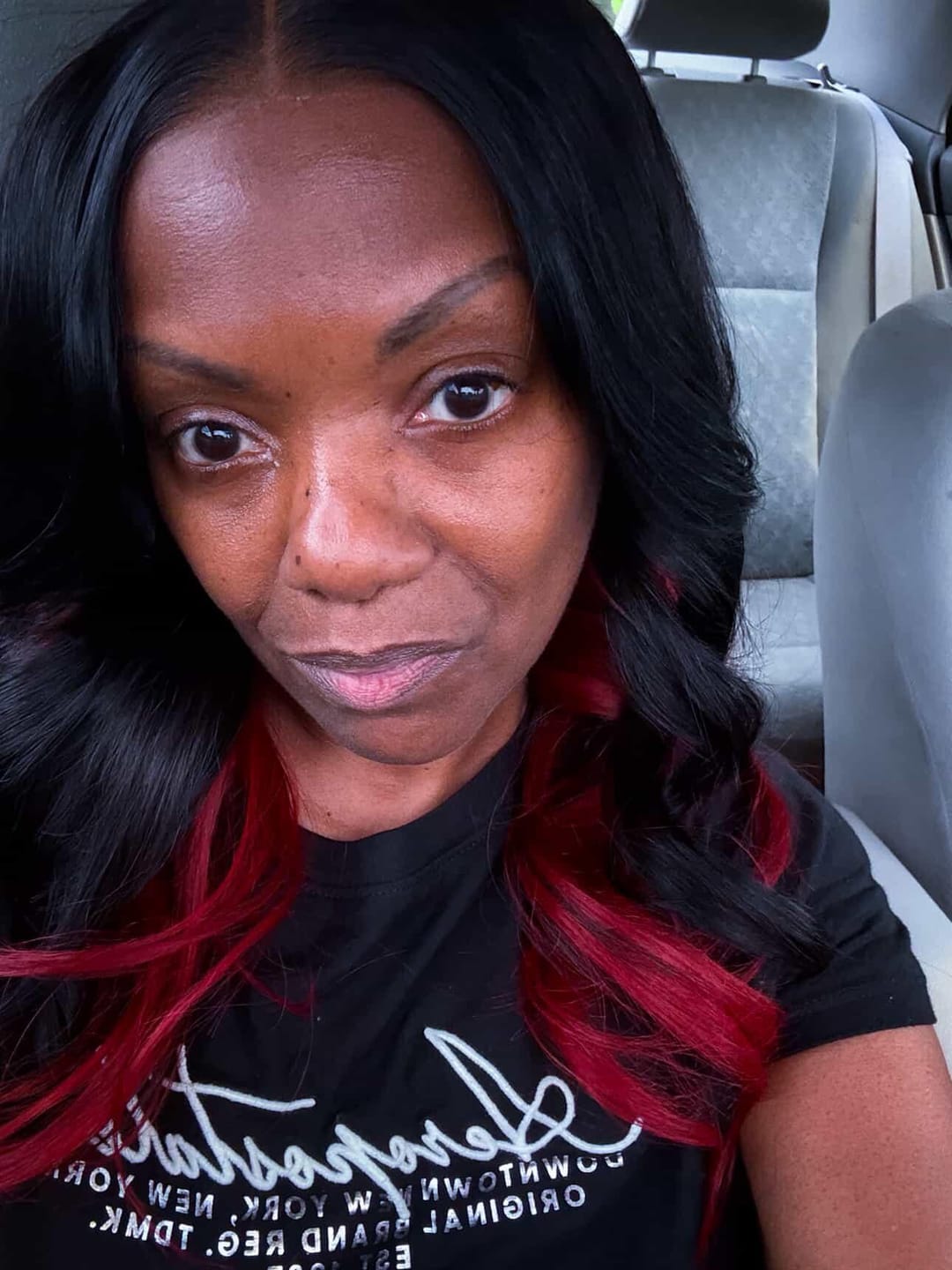 Customer photo review of Raw Indian Straight Hair Extensions