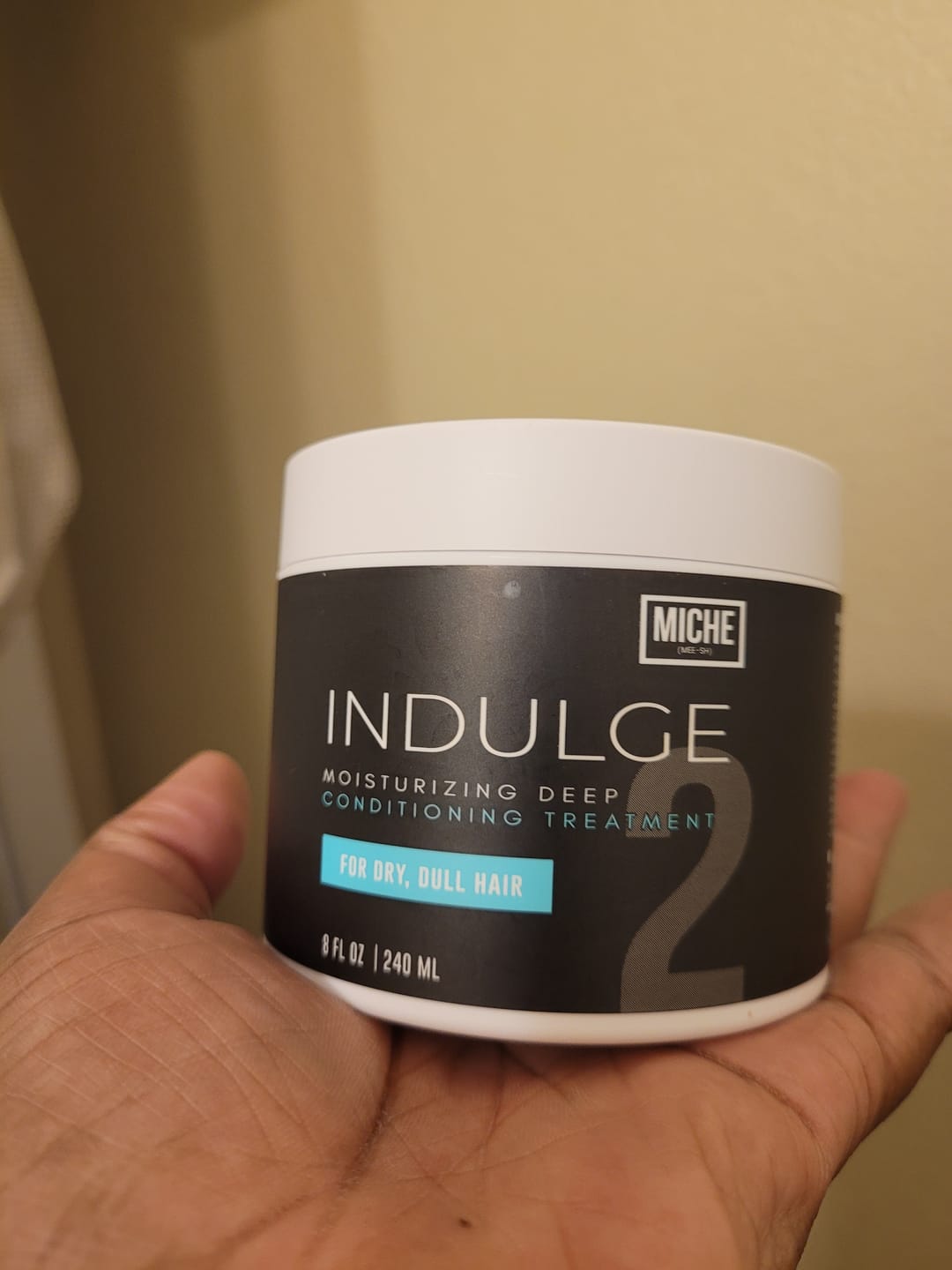 Customer photo review of INDULGE Moisturizing Deep Conditioning Treatment