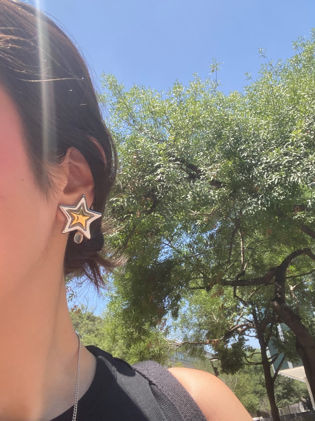 Customer photo review of Par Arete Estrella Chunky