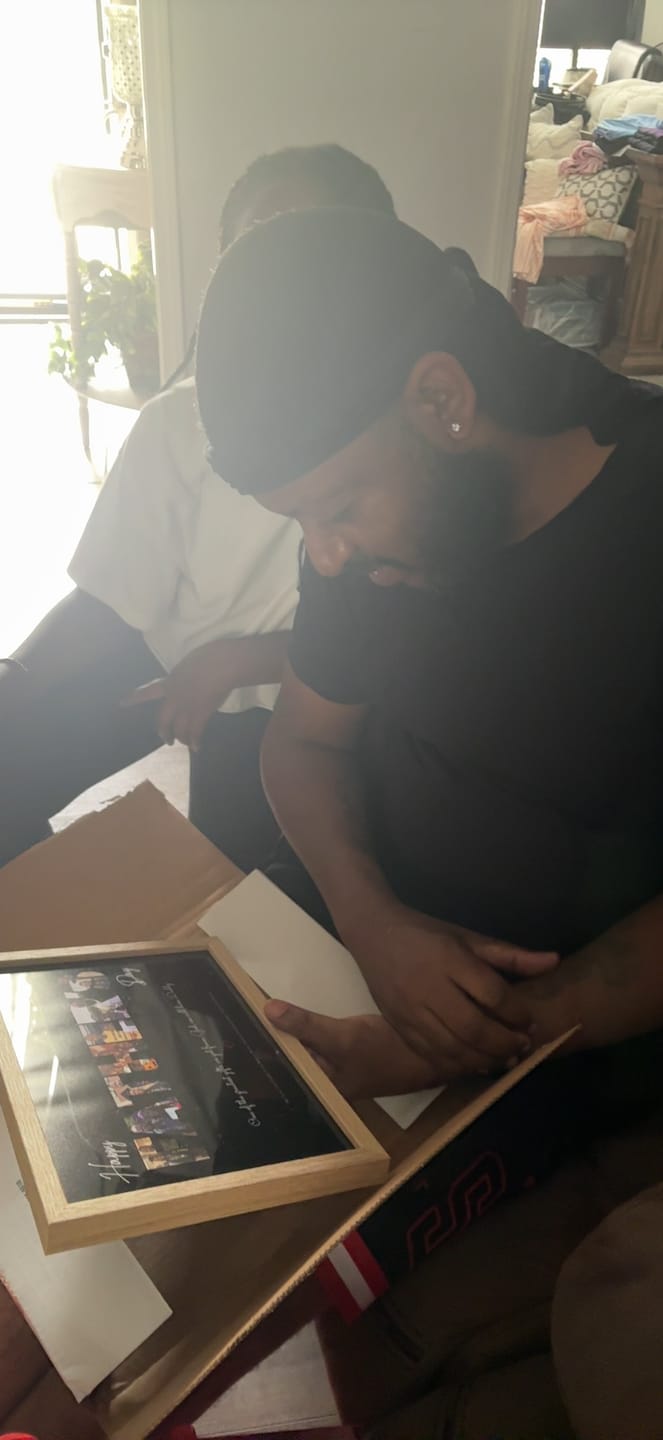 Customer photo review of Happy Father's Day - Personalized Poster