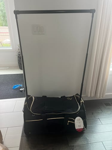 Customer photo review of Demi™, The Foldable Changing Station™ with Extendable Garment Rack (uHide® System)