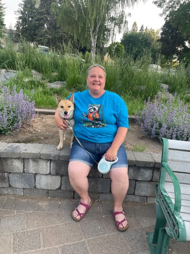 Customer photo review of Raccoon Backpacker T-Shirt