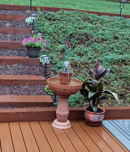 Customer photo review of Two Button Fountain Pump and Battery Compartment - no connection port