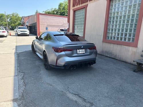 Customer photo review of Fits 2021-2025 BMW G22 G82 430i M440i M4 Glossy Black Rear Roof Spoiler VTEN