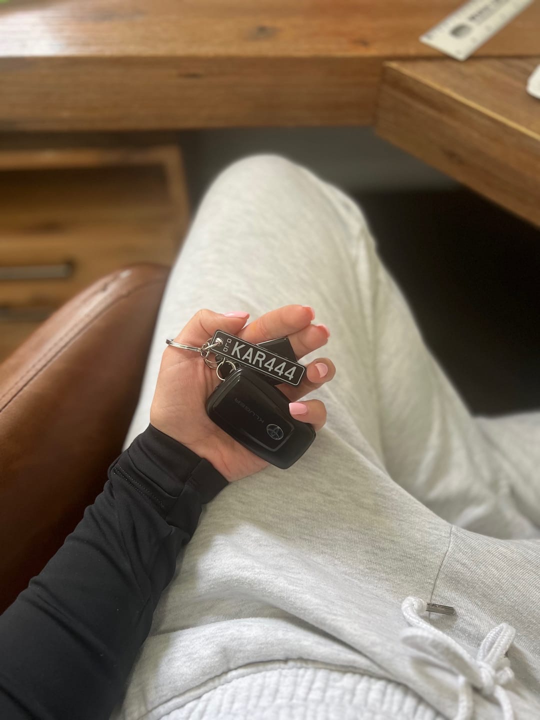 Customer photo review of QLD Prestige Licence Plate Custom Keychain