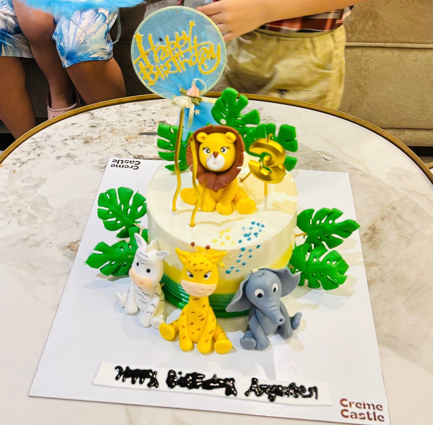 Customer photo review of Animal Party Cake