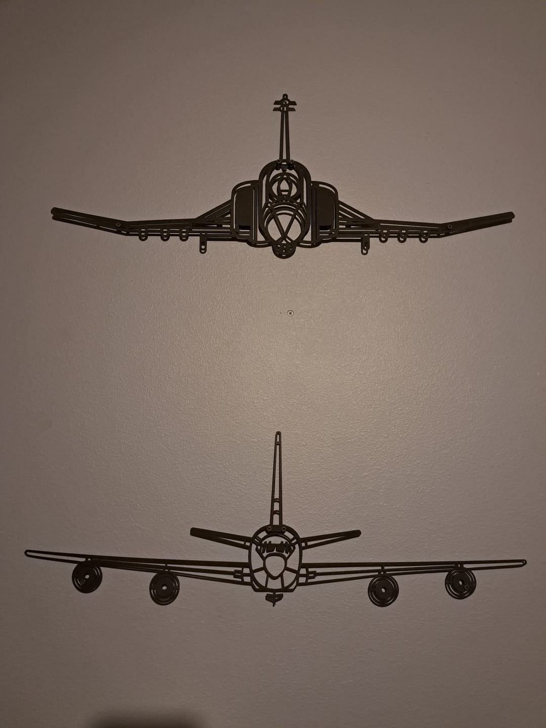Customer photo review of KC-135R Stratotanker Front Metal Aircraft Wall Art - NCP0386