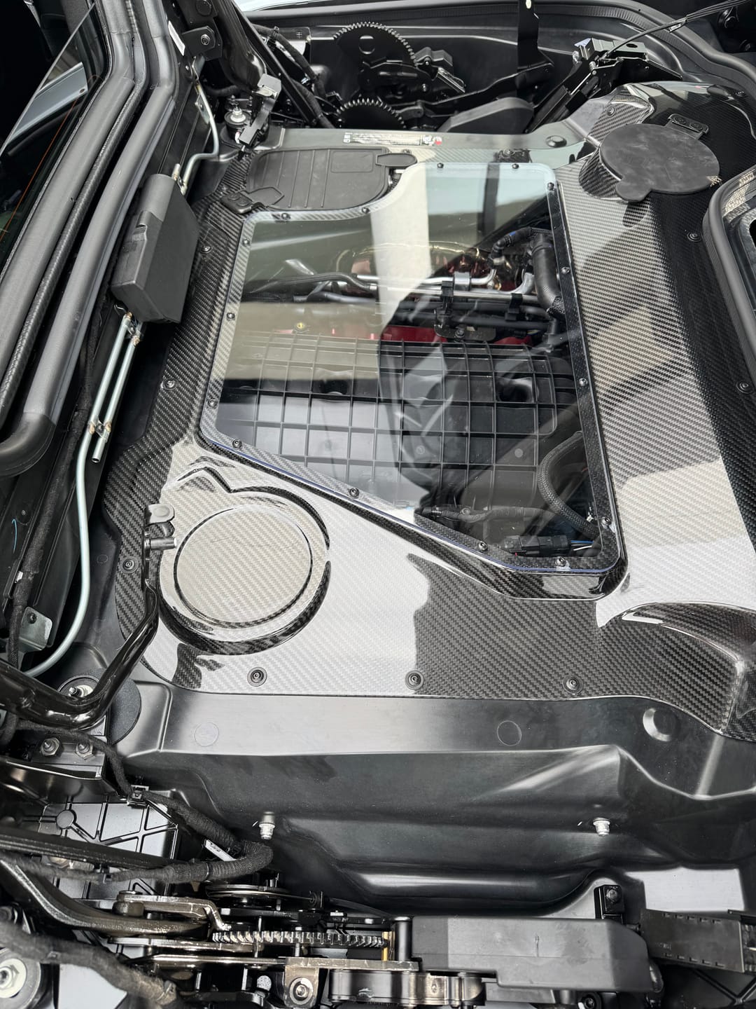 Customer photo review of Corvette C8 HTC Engine Bay Panel Cover