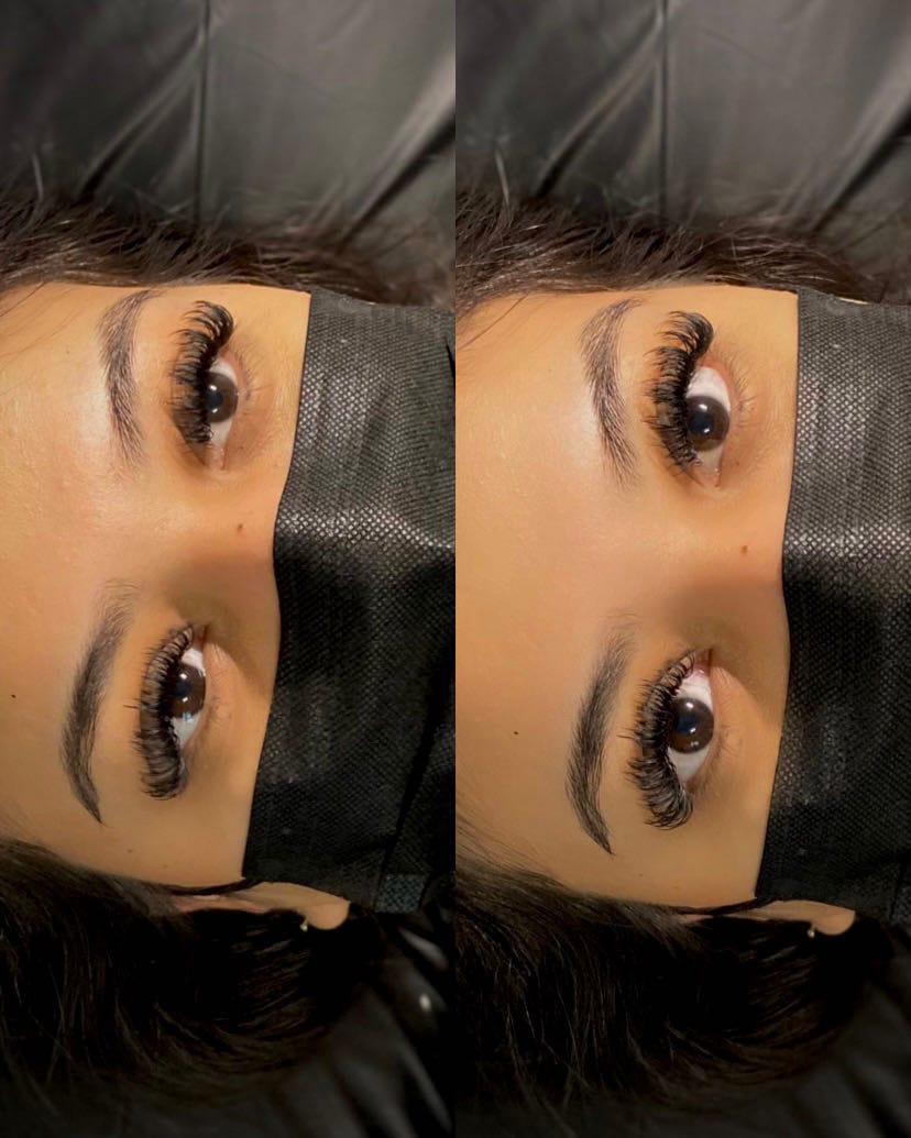 Customer photo review of Premium Eyelash Extensions 0.03mm