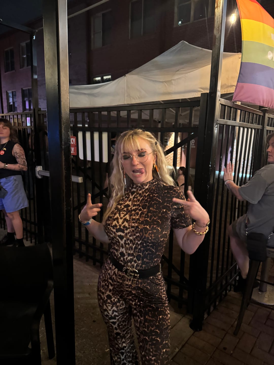 Customer photo review of Jagger Jumpsuit in Leopard