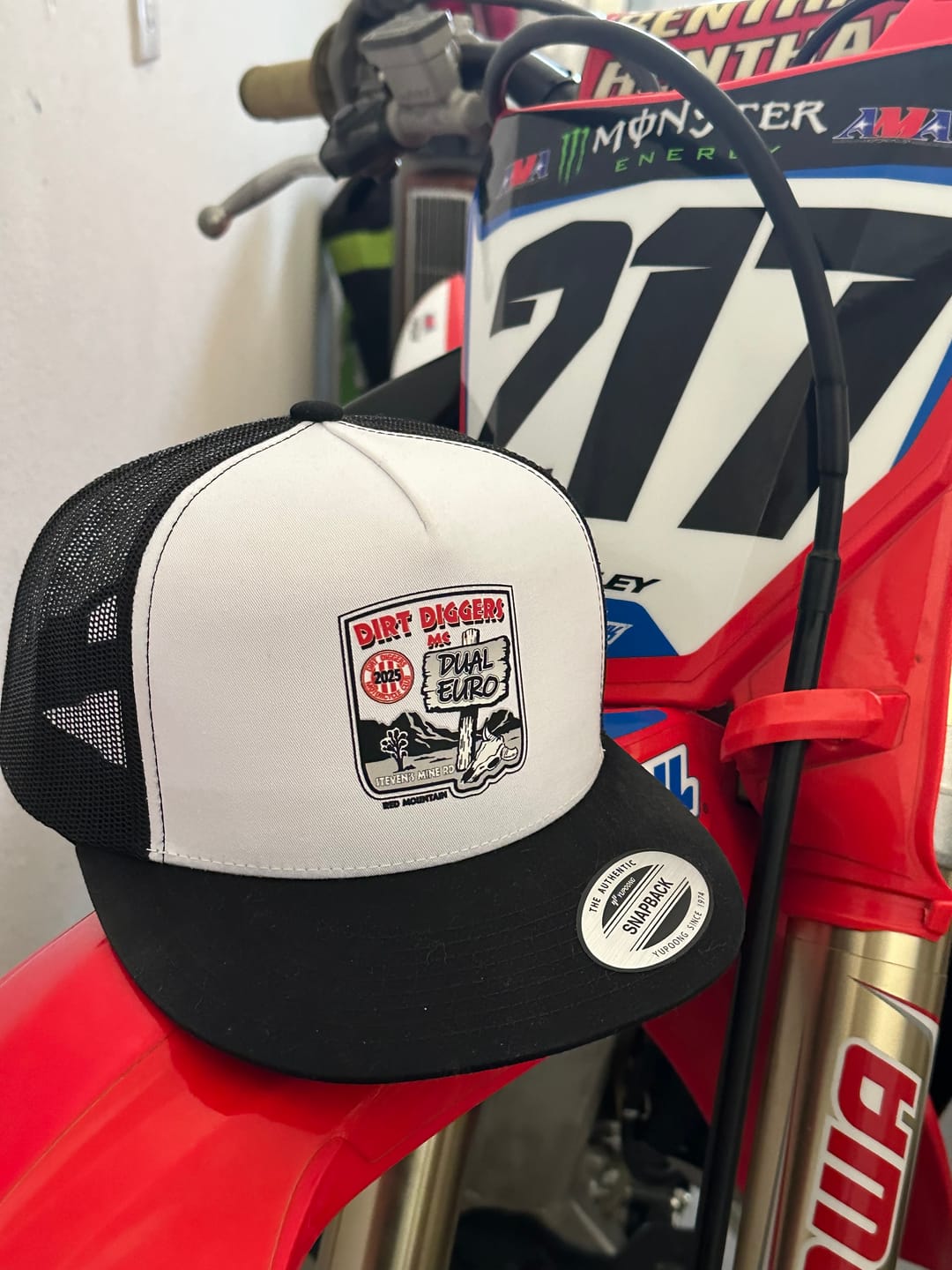 Customer photo review of Dirt Diggers 2024 Dual Euro Scrambles Event Hat