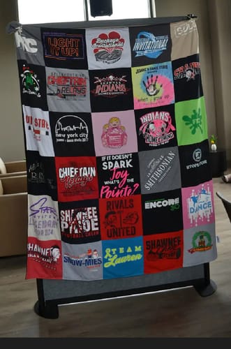 Customer photo review of Classic T-Shirt Blanket