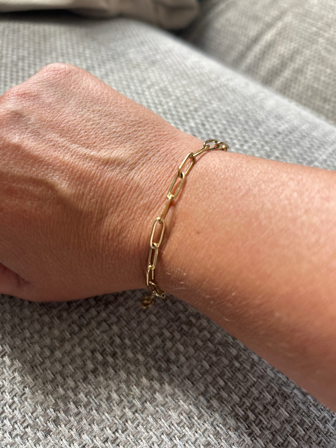 Customer photo review of Paperclip Bracelet