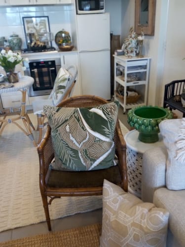 Customer photo review of Rake Applique Velvet Jungle Lounge Cushion 55 x 55cm