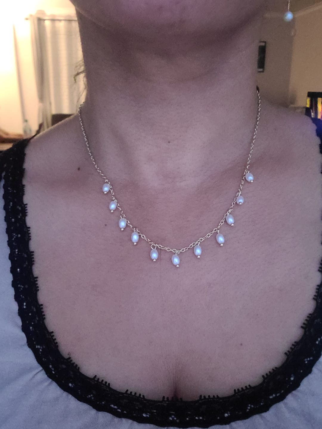 Customer photo review of Collier Perle de Culture Eliza