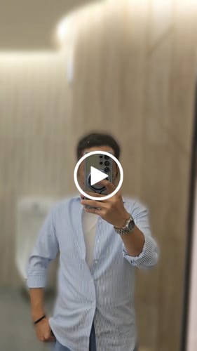 Customer video review of Seersucker Striped Shirt - Mauve