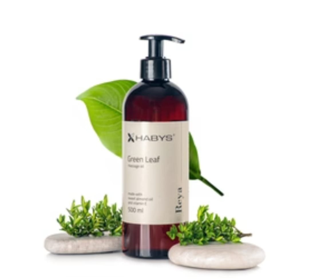 Customer photo review of Massageöl Reya Green Leaf Habys