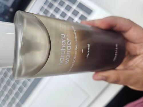 Customer photo review of BLACK RICE moisture cleansing oil