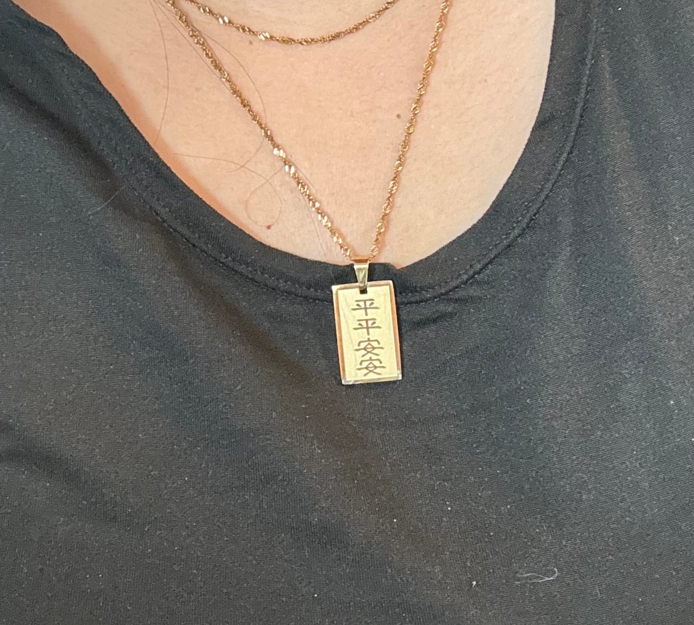Customer photo review of Safety & Protection Good Luck Necklace