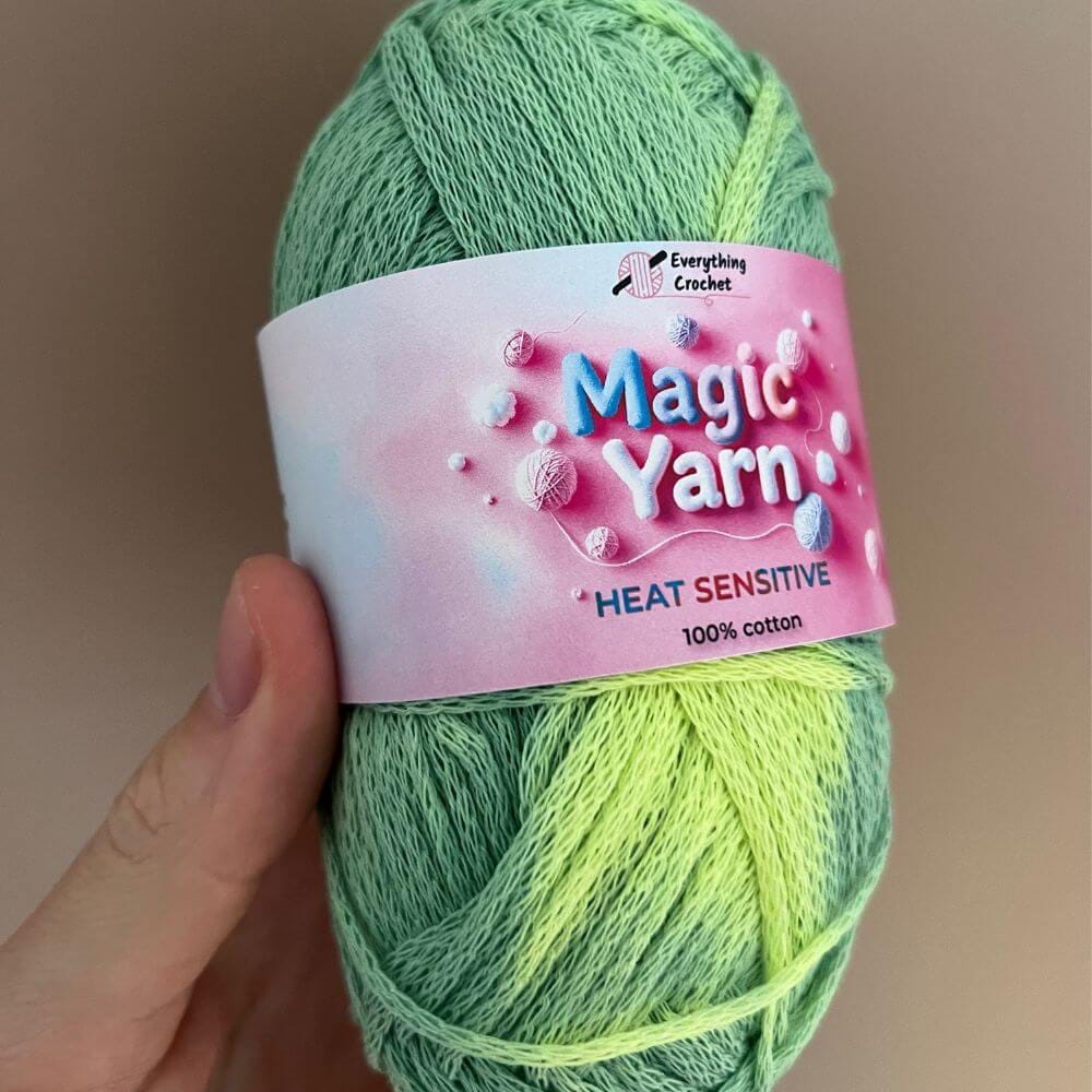 Customer photo review of Magic Yarn - 100% Cotton Color Changing Yarn