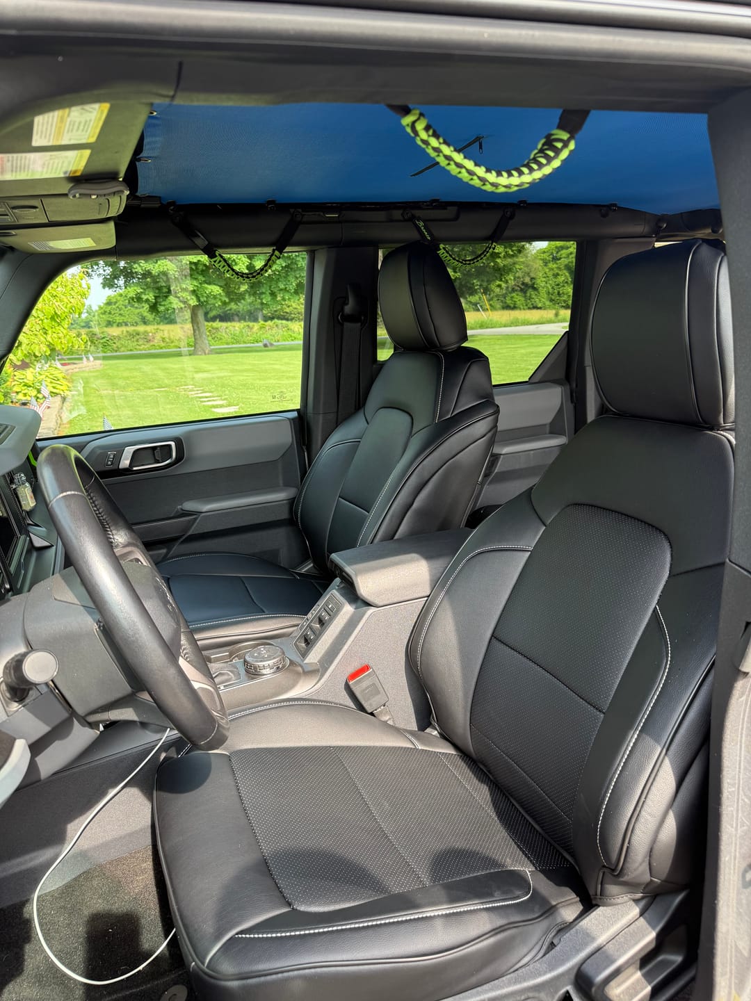 Customer photo review of 2021+ Ford Bronco 4 Door Custom Leather Seat Covers