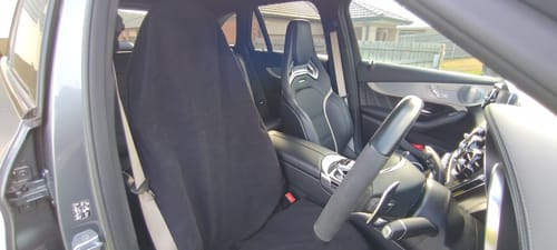 Customer photo review of Waterproof Car Seat Towel | Towel Society