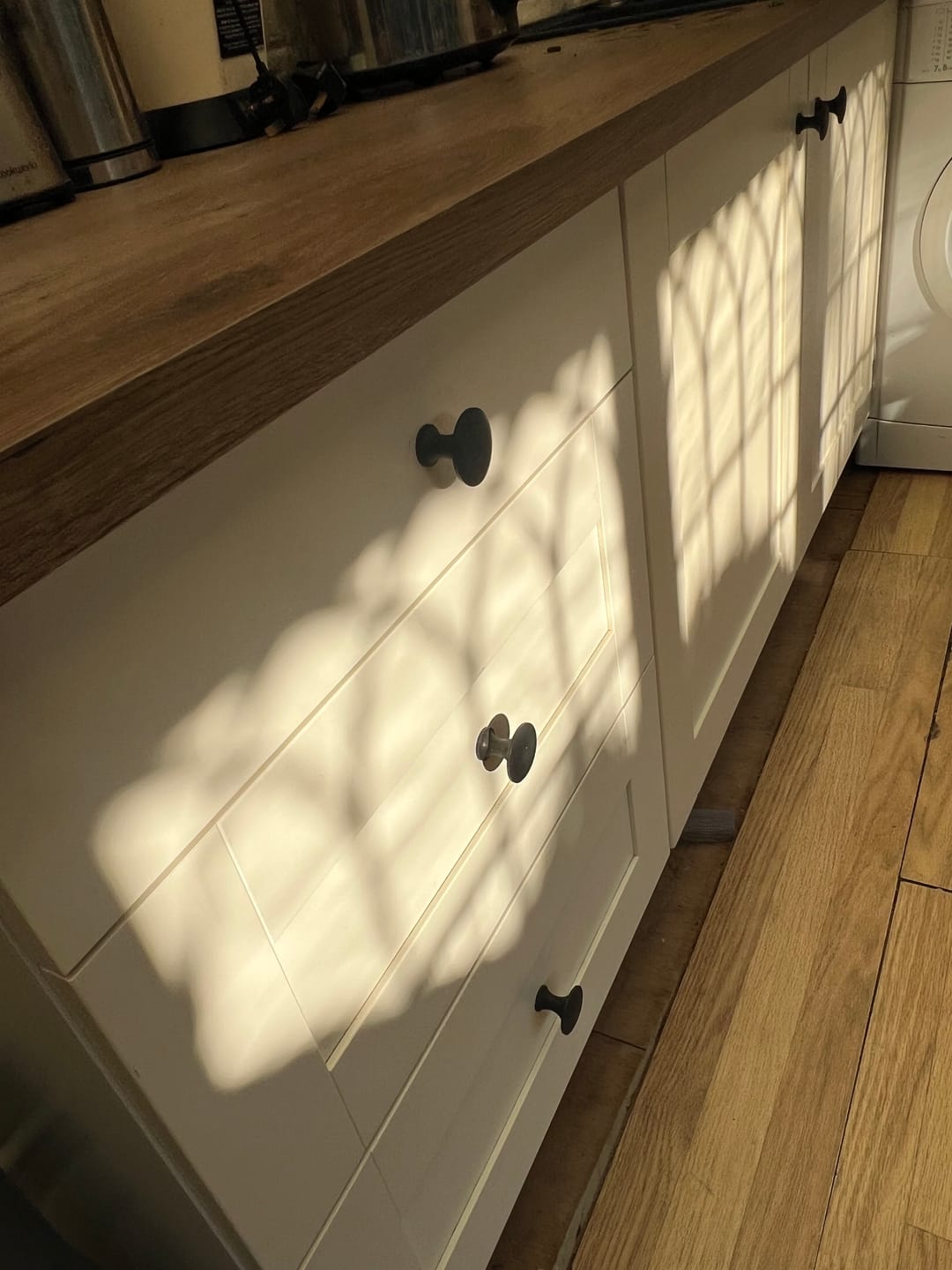 Customer photo review of Classic Cast Iron Cupboard Handles | Oxidised